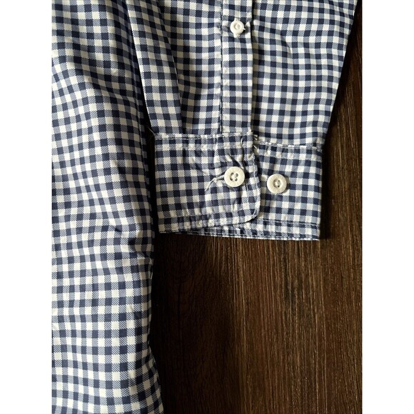 Habit Men's UPF 40+ Crayfish Creek Long Sleeve Navy PlaidRiver Shirt sz SFishing - Picture 4 of 8